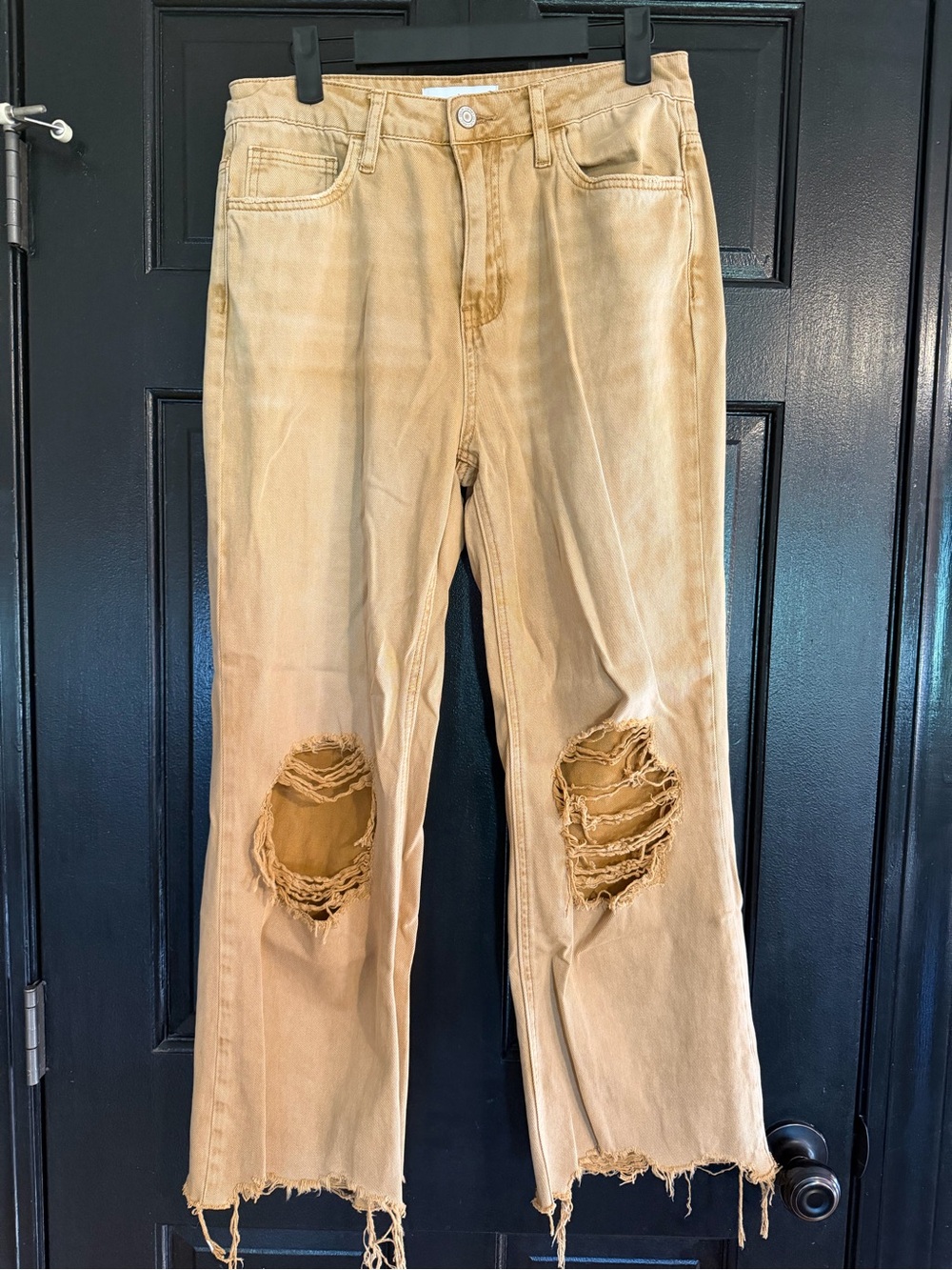 Vervet Ripped Wide Leg Jeans